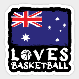 Australia Loves Basketball Sticker